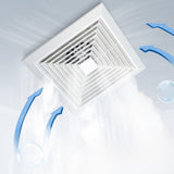 Maxbell Bathroom Exhaust Fan Compact Quiet Durability Easy Installation Bathroom Fan 8 inch