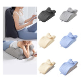 Maxbell Back Pillow Wedge for Bed Memory Foam Versatile for Home Living Room Leaning Dark Grey