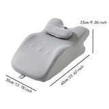 Maxbell Back Pillow Wedge for Bed Memory Foam Versatile for Home Living Room Leaning Light Grey