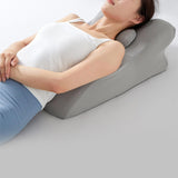 Maxbell Back Pillow Wedge for Bed Memory Foam Versatile for Home Living Room Leaning Light Grey