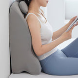 Maxbell Back Pillow Wedge for Bed Memory Foam Versatile for Home Living Room Leaning Light Grey