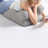 Maxbell Back Pillow Wedge for Bed Memory Foam Versatile for Home Living Room Leaning Light Grey