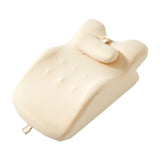 Maxbell Back Pillow Wedge for Bed Memory Foam Versatile for Home Living Room Leaning Khaki