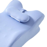 Maxbell Back Pillow Wedge for Bed Memory Foam Versatile for Home Living Room Leaning Blue