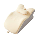 Maxbell Back Pillow Wedge for Bed Memory Foam Versatile for Home Living Room Leaning Khaki and Light Grey