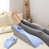 Maxbell Back Pillow Wedge for Bed Memory Foam Versatile for Home Living Room Leaning Blue and Light Grey