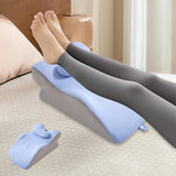 Maxbell Back Pillow Wedge for Bed Memory Foam Versatile for Home Living Room Leaning Blue and Light Grey