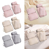 Maxbell 5x Portable Packing Cubes Packing Organizers for Clothing Garment Toiletries Pink