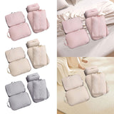 Maxbell 5x Portable Packing Cubes Packing Organizers for Clothing Garment Toiletries Pink