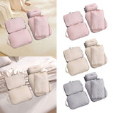 Maxbell 5x Portable Packing Cubes Packing Organizers for Clothing Garment Toiletries Pink