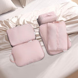 Maxbell 5x Portable Packing Cubes Packing Organizers for Clothing Garment Toiletries Pink