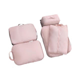 Maxbell 5x Portable Packing Cubes Packing Organizers for Clothing Garment Toiletries Pink