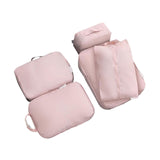 Maxbell 5x Portable Packing Cubes Packing Organizers for Clothing Garment Toiletries Pink