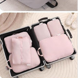 Maxbell 5x Portable Packing Cubes Packing Organizers for Clothing Garment Toiletries Pink