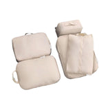 Maxbell 5x Portable Packing Cubes Packing Organizers for Clothing Garment Toiletries Beige