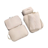 Maxbell 5x Portable Packing Cubes Packing Organizers for Clothing Garment Toiletries Beige