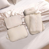 Maxbell 5x Portable Packing Cubes Packing Organizers for Clothing Garment Toiletries Beige