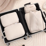 Maxbell 5x Portable Packing Cubes Packing Organizers for Clothing Garment Toiletries Beige