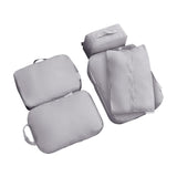 Maxbell 5x Portable Packing Cubes Packing Organizers for Clothing Garment Toiletries Gray