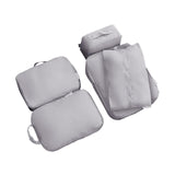 Maxbell 5x Portable Packing Cubes Packing Organizers for Clothing Garment Toiletries Gray