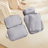 Maxbell 5x Portable Packing Cubes Packing Organizers for Clothing Garment Toiletries Gray