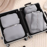 Maxbell 5x Portable Packing Cubes Packing Organizers for Clothing Garment Toiletries Gray