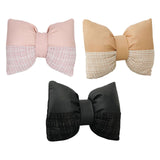 Maxbell Bow Pillow for Couch Car Backrest Cushion Aesthetic for Bedroom Couch Office Pink