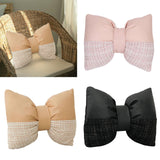 Maxbell Bow Pillow for Couch Car Backrest Cushion Aesthetic for Bedroom Couch Office Pink