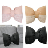 Maxbell Bow Pillow for Couch Car Backrest Cushion Aesthetic for Bedroom Couch Office Pink