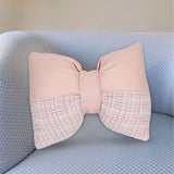 Maxbell Bow Pillow for Couch Car Backrest Cushion Aesthetic for Bedroom Couch Office Pink