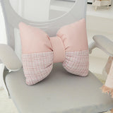 Maxbell Bow Pillow for Couch Car Backrest Cushion Aesthetic for Bedroom Couch Office Pink