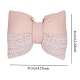 Maxbell Bow Pillow for Couch Car Backrest Cushion Aesthetic for Bedroom Couch Office Pink