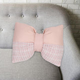 Maxbell Bow Pillow for Couch Car Backrest Cushion Aesthetic for Bedroom Couch Office Pink
