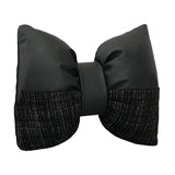 Maxbell Bow Pillow for Couch Car Backrest Cushion Aesthetic for Bedroom Couch Office Black