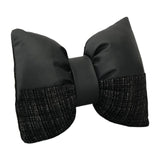 Maxbell Bow Pillow for Couch Car Backrest Cushion Aesthetic for Bedroom Couch Office Black