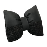 Maxbell Bow Pillow for Couch Car Backrest Cushion Aesthetic for Bedroom Couch Office Black