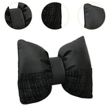 Maxbell Bow Pillow for Couch Car Backrest Cushion Aesthetic for Bedroom Couch Office Black