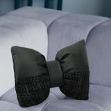 Maxbell Bow Pillow for Couch Car Backrest Cushion Aesthetic for Bedroom Couch Office Black