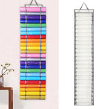 Maxbell Vinyl Roll Holder Hanging Vinyl Storage Organizer for Craft Room Home Closet Gray