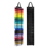 Maxbell Vinyl Roll Holder Hanging Vinyl Storage Organizer for Craft Room Home Closet Black