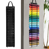 Maxbell Vinyl Roll Holder Hanging Vinyl Storage Organizer for Craft Room Home Closet Black