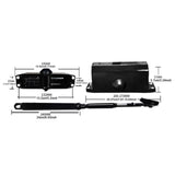 Maxbell Automatic Door Closer Accessories Replacement Sturdy Hardware for Commercial 90 Degree Position