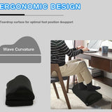 Maxbell Foot Rest for Under Desk Portable Leg Elevations Pillow for Gaming Car Desks Black