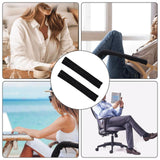 Maxbell 2Pcs Office Chair Armrest Covers Easy to Install Washable Armrest Protectors
