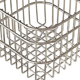 Maxbell Wire Mesh Basket Practical Decorative Organizer for Laundry Room Living Room 11x11x10cm