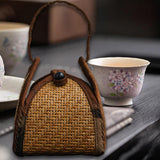 Maxbell Teacup Storage Bag Tea Cup Container Compact Teaware Bag for Home and Office