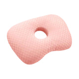 Maxbell Ear Piercing Pillow Neck Head Support with Ear Hole Washable Sleeping Pillow Pink
