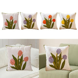 Maxbell Pillow Cover Soft Washable Versatile Pillowcase for Home Living Room Bedroom Pink