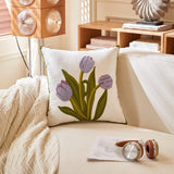 Maxbell Pillow Cover Soft Washable Versatile Pillowcase for Home Living Room Bedroom Purple