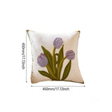 Maxbell Pillow Cover Soft Washable Versatile Pillowcase for Home Living Room Bedroom Purple